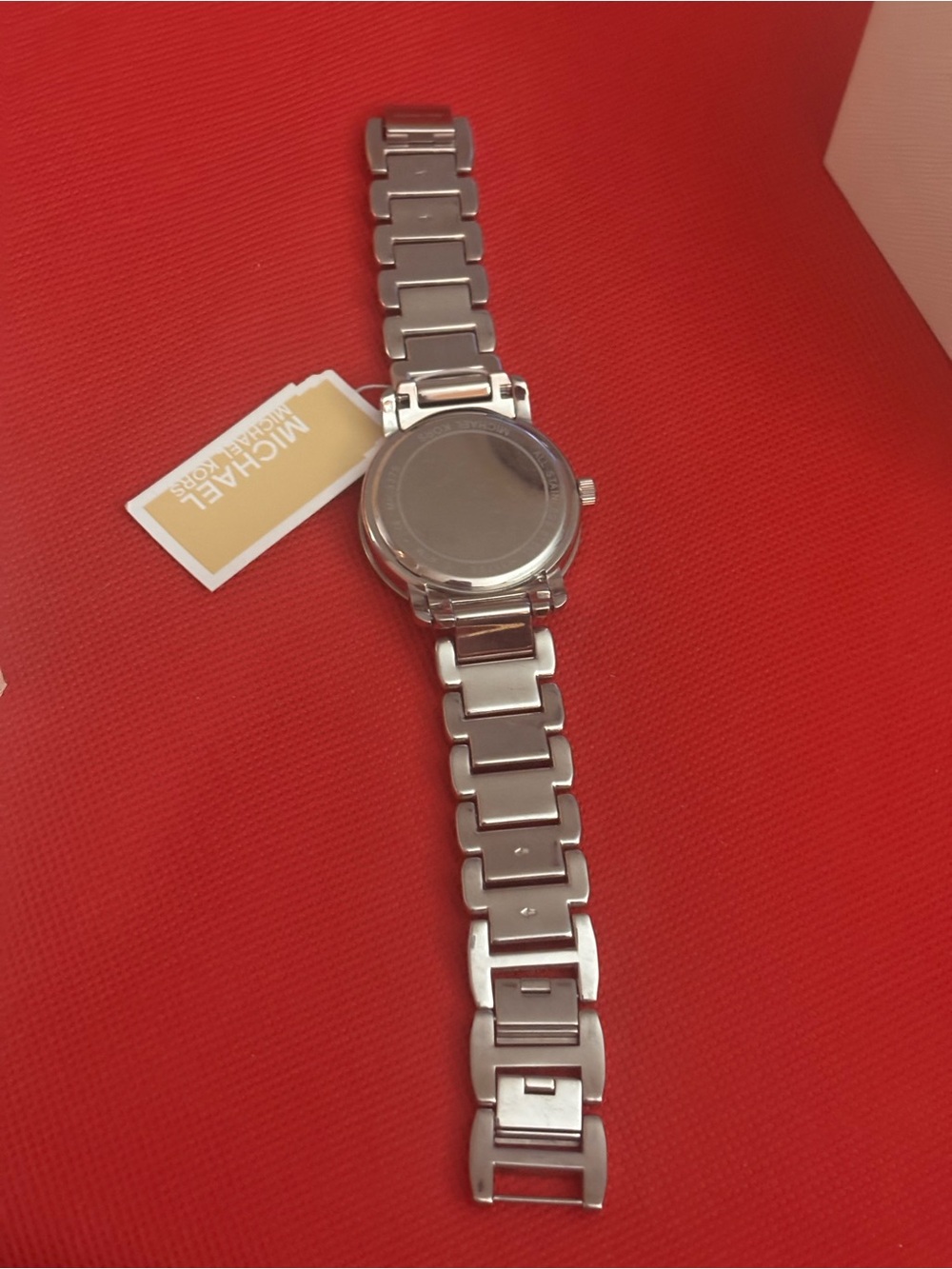 Michael Kors Silver Crystal MK Logo Bracelet Watch - Picture 4 of 4